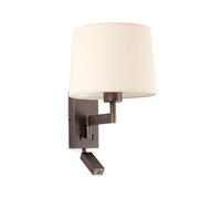 Faro Barcelona 68492-02 - ARTIS Applique avec lecteur bronze/beigee