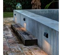 FARO BARCELONA Applique mural extérieur LED Must, gris, Matière Plastique, Moderne, Applique Exterieur LED