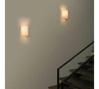 FARO BARCELONA Applique murale Cotton, dimmable, beige, Salon / Salle à manger, Textile / Tissu / Soie, Moderne, Applique Murale Tissu