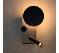 FARO BARCELONA Applique murale LED Klee, dimmable, gris, Salon / Salle à manger, Aluminium, Moderne, Applique Murale LED