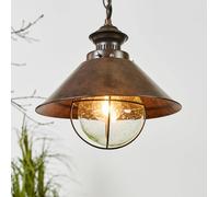 FARO BARCELONA Suspension antique Nautica, 26 cm NAUTICA-1P, marron, Métal