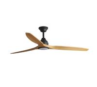 FARO BARCELONA Ventilateur DC ALO L led noir en bois DC CCT réglable