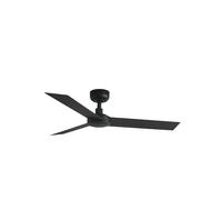 FARO BARCELONA Ventilateur de plafond CRUISER S acier, aluminium noir mat H: 23,2cm Ø106cm