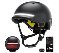 FARO Casque intelligent | MIPS | Lumières | Certifié vélo électrique, scooter | Alerte d'accident | Télécommande de navigation incluse avec clignotants et feux de freinage automatiques | Application