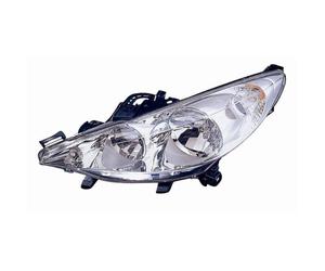FARO DX PEUGEOT 207 S/FEND. PARAB. CROMATA DX MARCA DEPO