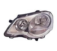 Phare Avant pour Volkswagen Polo 2005-2009 Parabole Chrome Droite