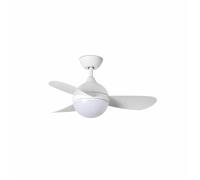 Faro HVAR Ventilateur de plafond blanc avec lumière LED