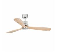 Ventilateur de plafond DC Lantau Nickel / Pin avec LED Faro