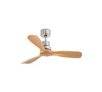 Faro MINI LANTAU Nickel mat, ventilateur de plafond en pin avec moteur à courant continu 2700K