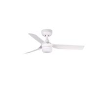 Faro Barcelona Ventilateur de plafond MINI Punt Petit à LED blanc DC 6 vitesses