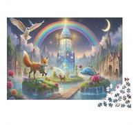 Faro, Puzzle 1000 Piezas Adultos, Pasatiempo Creativo, Técnico, Soñador, Adorable, Olas Rompiendo La Costa, Animales Planeando en El Cielo, Símbolo Del Guardañón Solitario