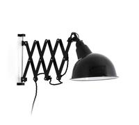 Ras lampe applique noir e27 50/60hz 15w ip 20 classe ii100v-240v