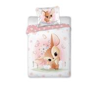 FARO Tekstylia Parure de lit pour bébé - 100 x 135 cm - 100% Coton - avec Label Oeko-Tex (cerfier)