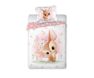 FARO Tekstylia Parure de lit pour bébé - 100 x 135 cm - 100% Coton - avec Label Oeko-Tex (cerfier)