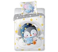 FARO Tekstylia Parure de lit pour bébé - 100 x 135 cm - 100% Coton - Certifié Oeko-Tex (Pingouin)