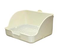 Faroby Bac à litière pour Lapin 11x9 Pouces, Support en Cage, Anti-déversement, PP détachable, Lavable, Petit Animal de Compagnie