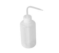 Faroby Bouteille de lavage de sécurité scientifique 250mL, bouteille à presser liquide en plastique avec capuchon pour le nettoyage des cils, Tube Long à bouche étroite