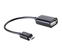 Faroby Câble Micro USB OTG en déplacement, câble convertisseur Adaptateur Micro USB mâle vers Femelle OTG