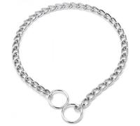 Faroby Colliers de chaîne pour Chien 3, 5 mm de Longueur Totale 24 Collier étrangleur Dressage Chien en Fer pour Chiens