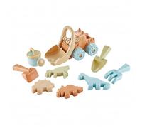 Faroby Ensemble de Jouets de Plage, Jouets Plage 10 pièces pour Les Tout-Petits, Outil Sable avec Camion à Benne basculante et moules, Kit Construction château Sable Voyage