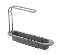 Faroby Évier télescopique Support de Rangement Extensible Stockage Drain Porte-Panier Savon éponge égouttoir évier Plateau