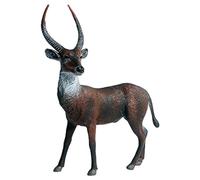 Faroby Figurine d'animaux réalistes Antilope, Posture Debout de 4x5 Pouces, Jouet d'apprentissage éducatif pour Enfants, Marron