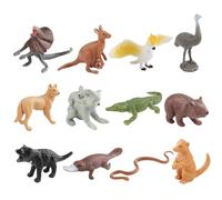 Faroby Figurines d'animaux, 12 pièces, Figurines d'animaux pour Tout-Petits, Ensemble de Jeu ' pour Enfants, Cadeaux de fête 'Apprentissage des en Plastique