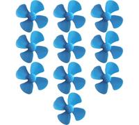 Faroby Hélice en Plastique 10 pièces, 4 pales, modèle à Vent Fort, hélices légères pour Le Bricolage, la Science et Les Jouets