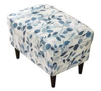Faroby Housse de Pouf rectangulaire Extensible avec Fond élastique antidérapant, Anti-poussière