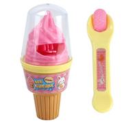 Faroby Jouet à Pudding avec cuillère, Simulation Amusante de crème glacée, poupée de bébé, Nourriture en Plastique sûr, Jeu Simulation, Nourriture pour poupée, Jeu rôle, Panier Pâques