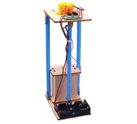 Faroby Jouet d'ascenseur, modèle d'ascenseur électrique DIY, Jouets éducatifs 'Apprentissage précoce sûrs pour Enfants, Batterie Non Incluse