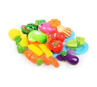 Faroby Jouets de Coupe de Nourriture pour Enfants, 20 pièces/Ensemble, Nourriture Jeu, Fruits et légumes sans BPA pour la Cuisine