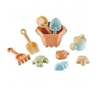 Faroby Jouets de Plage pour Enfants, Ensemble de Jeu Sable 10 pièces avec Seau, Pelle, Camion Sable, Ensemble Jouets, bac à pour Enfants