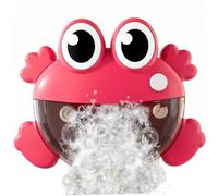 Faroby Machine à Bulles pour Enfants, Machine à Bulles de Bain - Jouet Grenouille Un Bouton avec Jet d'eau Rotatif, pour Les Tout-Petits et Les Enfants, Rouge, pour Les Tout-Petits