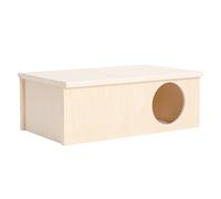 Faroby Maison pour Hamster, Bords Lisses et sans bavures, cachette en Bois pour Cochon d'Inde pour Jouer et se Cacher, cachette pour Chinchilla, Cochon d'Inde, hérisson, Gerbille, Rat, Peau