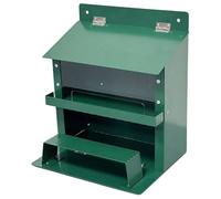 Faroby Mangeoire à écureuils, mangeoire à écureuils en métal Robuste avec Support Pliable, boîte d'alimentation pour Tamias pour l'extérieur, Plus Solide Que la Structure en Bois, mangeoires