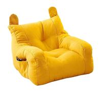 Faroby Mini canapé 1 Place, Petite Chaise sûre pour Tout-Petit, en Lin et Coton Doux, monoplace, Jaune, 14, 96x14, 96x13, 78 Pouces