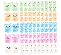 Faroby Mini Chats en résine, 100 pièces, Petites Figurines Qui Brillent dans Le, 0, 8x1 Pouces, pour décoration de Jardin et d'aquarium