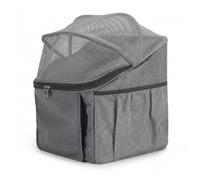 Faroby Panier de vélo pour Chien, Panier de vélo pour Animaux Compagnie avec Boucle à dégagement Rapide, Porte-Chat Multifonctionnel pour Sac à Dos, Sac Main et lit Repos intérieur, Gris, Chien
