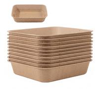 Faroby Paquet de 10 bacs à litière jetables pour Chats, Grand bac à litière de Voyage Portable pour Chats, Aucun Nettoyage nécessaire, Plateau Extra Absorbant et résistant aux fuites, jetable