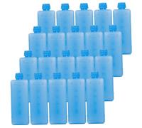 Faroby Paquet de 20 Mini Blocs de Glace, Blocs Glace en Bouteille, congélation réutilisables pour glacières, boîtes à déjeuner et refroidisseurs d'air, Bleu, biberon