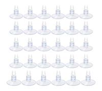 Faroby Ventouses d'aquarium, 30 pièces 4x25mm, Accessoires d'aquarium en Plastique pour Tortue Grenouille