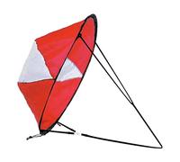 Faroby Voile à Vent pour Kayak, Voile Pliable pour Planche à pagaie sous Le Vent pour Bateaux gonflables, canoës, Rouge
