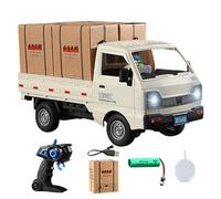 Faroby Voiture de dérive RC, Camion de dérive RC 2.4G avec pulvérisation et lumières LED, camionnette télécommandée Blanche, Mini Voiture, télécommande