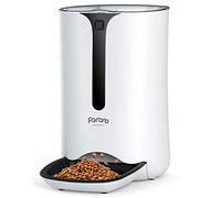 Faroro 7L Distributeur Croquettes Chat Automatique, Mangeoire avec Fonction Minuteur et Enregistrement Vocal, 5 Repas par Jour, Convient aux Petits et Moyens Animaux de Compagnie