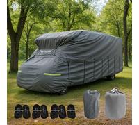 Farosun Bâche de Protection 4 Couches pour Caravane - Résistante aux intempéries et Respirante - Résistante aux UV - Indéchirable et résistante aux intempéries - Bâche de Protection Contre la grêle