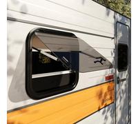 Farosun Fenêtre de caravane 50 x 45 cm, E13, fenêtre basculante pour camping-car et caravane avec moustiquaire intégrée, protection solaire, fenêtre latérale pour campeur, verre trempé de 4 mm