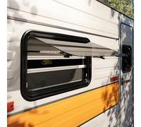 Farosun Fenêtre de Caravane 70 x 40 cm, E13, fenêtre basculante pour Camping-Car et Caravane avec moustiquaire intégrée, Protection Solaire, fenêtre latérale pour Camping-Car, Verre Acrylique de 2 mm