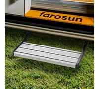 farosun Marchepied Pliable pour Camping-Car - en Aluminium - 45 x 21 x 17 cm - Résistant aux intempéries - Charge maximale : 200 kg - Antidérapant - Montage Facile - pour Caravane et Camping-Car