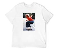 Farrah Fawcett Shirt Retro Skateboard Mens T-Shirt White S